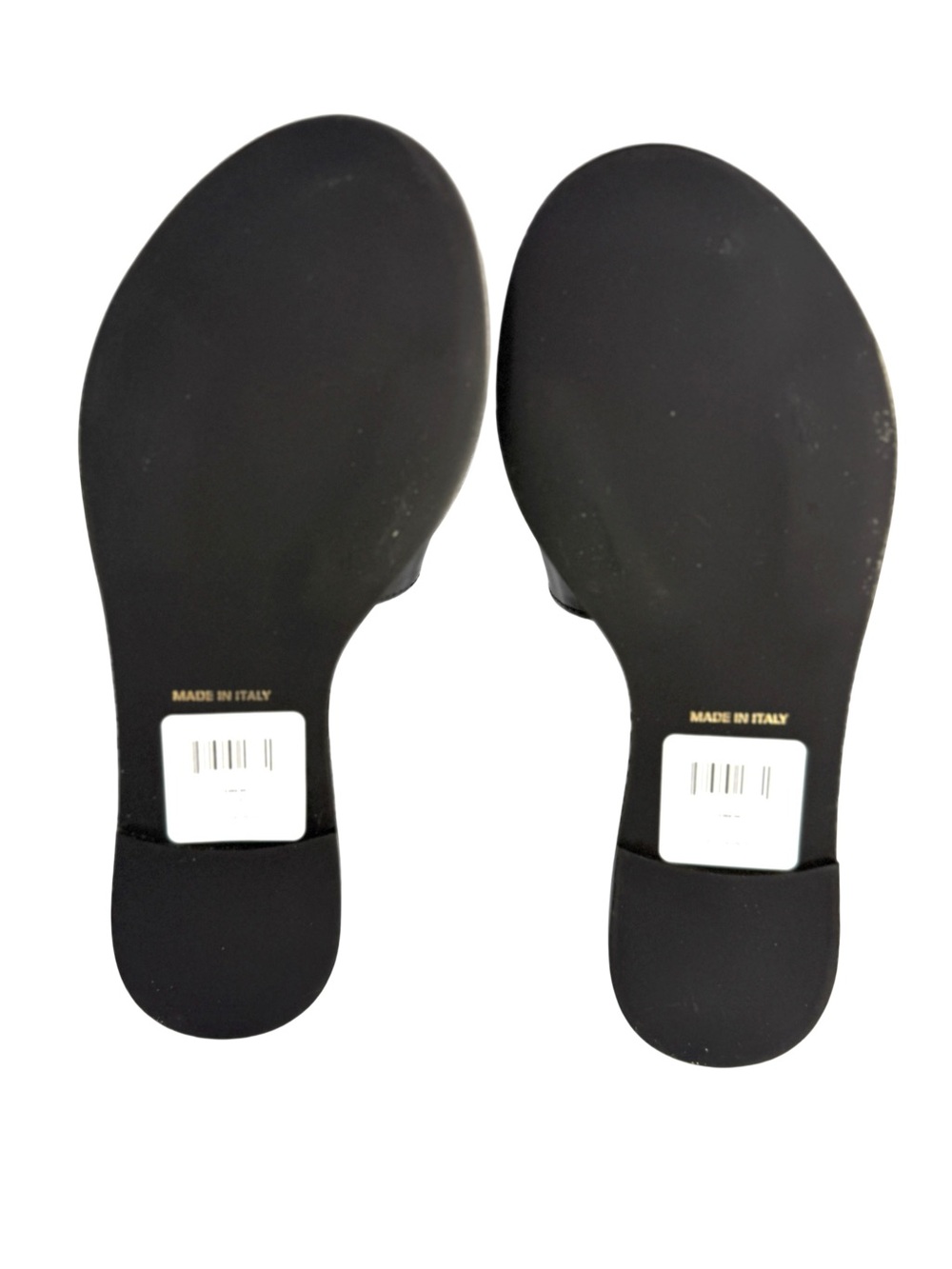 Valentino Black Leather Logo Slide Sandals - Picture 7 of 11